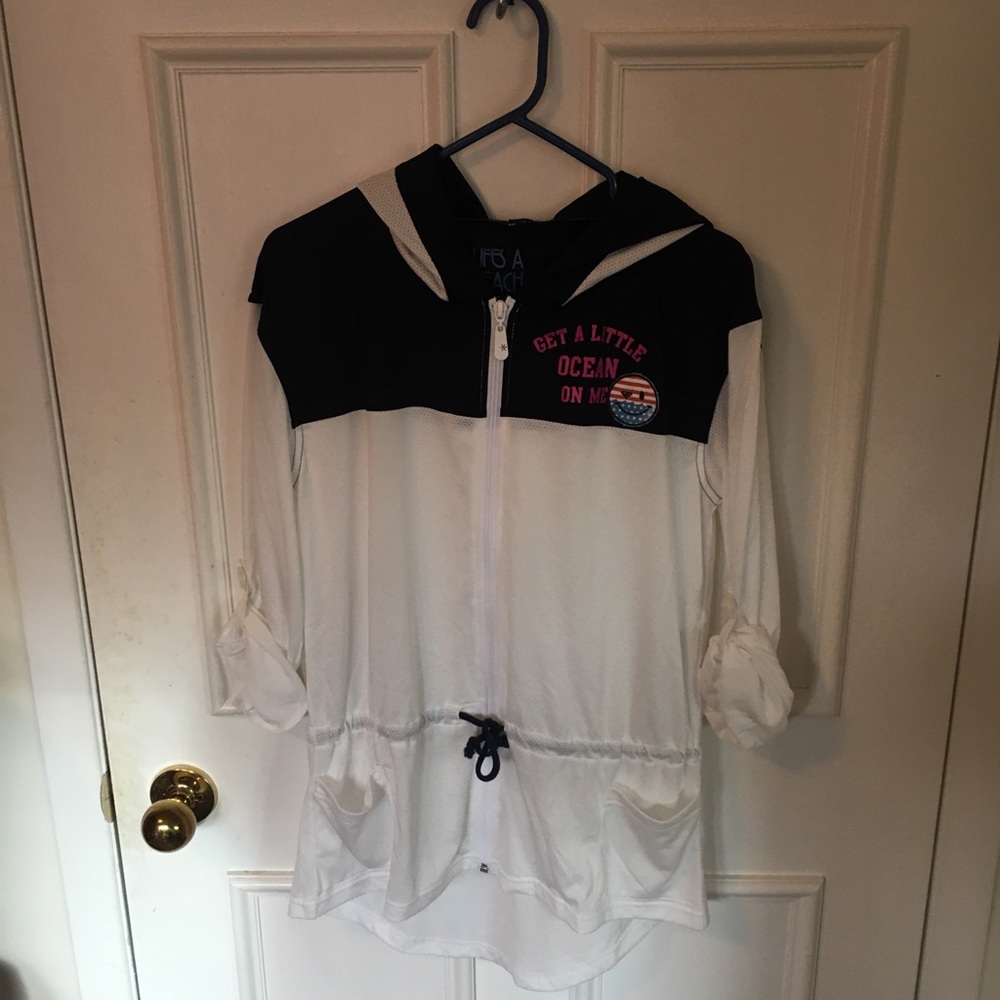 Rare Roxy Light weight zip up jacket Medium - Picture 5 of 6
